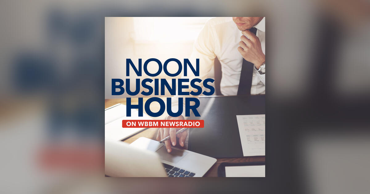 WBBM Noon Business Hour logo
