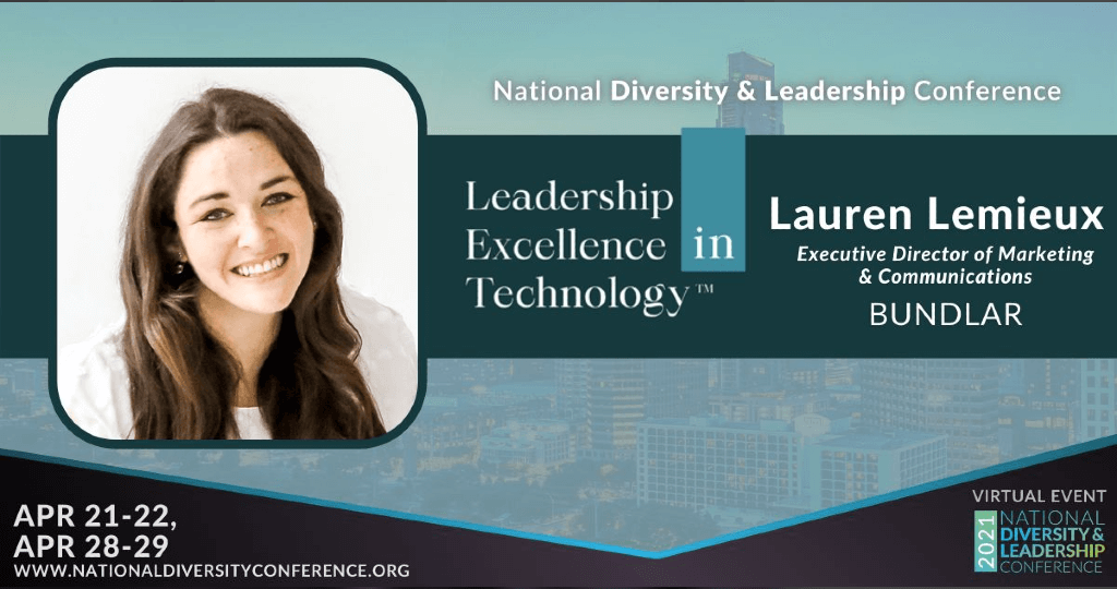 BUNDLAR’s Lauren Lemieux Awarded Leadership Excellence in Technology