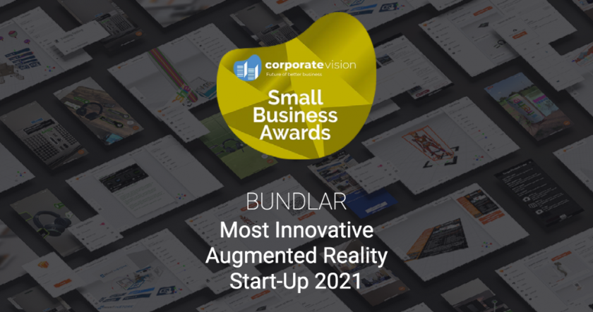 Most Innovative Augmented Reality Startup 2021 Awarded to BUNDLAR