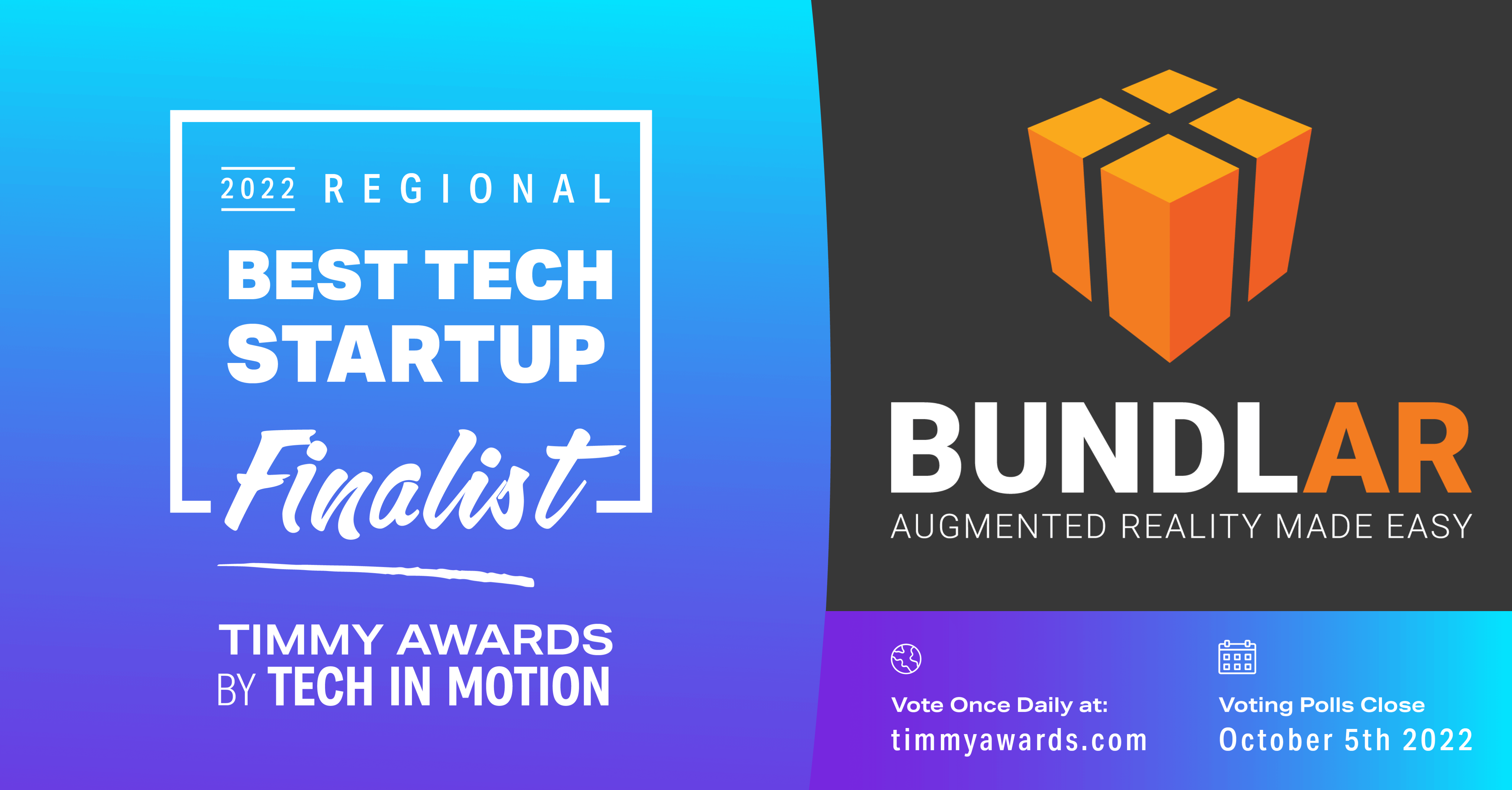 Tech in Motion Announces BUNDLAR as 2022 Best Tech Startup Finalist